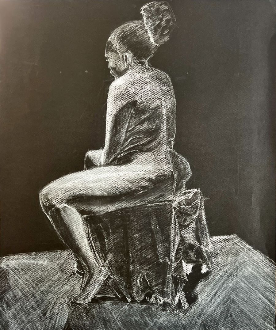 Girl on a chair